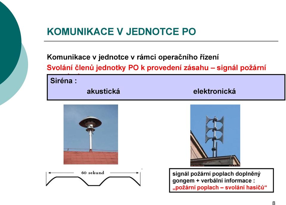 Siréna : akustická elektronická signál požární poplach