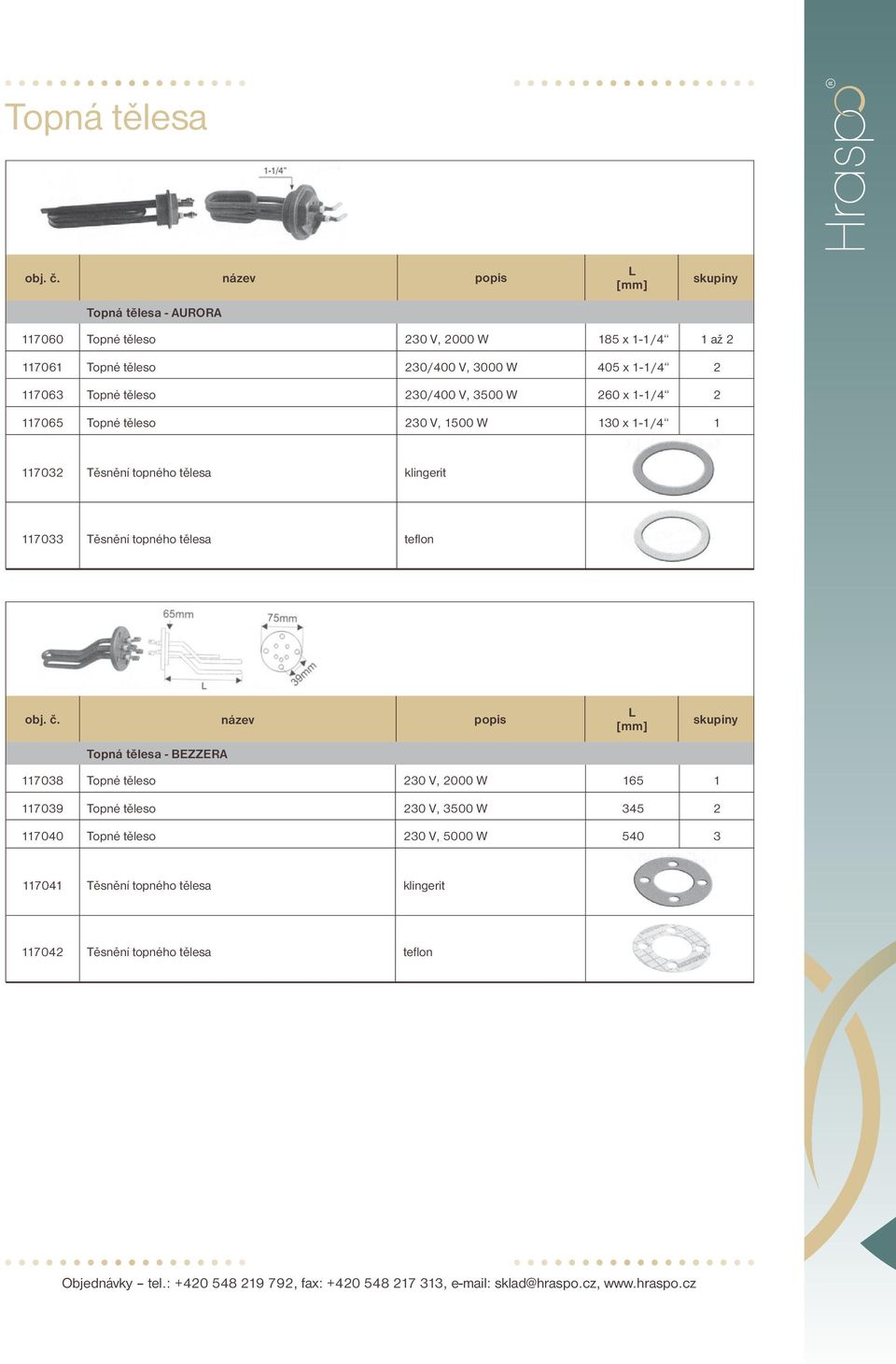 BEZZERA 708 0 V, 000 W 65 709 0 V, 500 W 45 7040 0 V, 5000 W 540 704 704