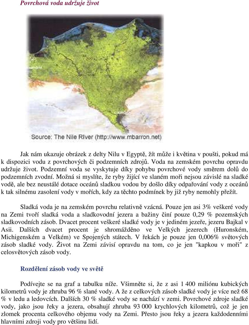 Možná si myslíte, že ryby žijící ve slaném moři nejsou závislé na sladké vodě, ale bez neustálé dotace oceánů sladkou vodou by došlo díky odpařování vody z oceánů k tak silnému zasolení vody v