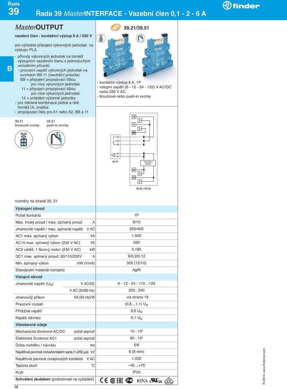 provozní napětí výkonných jednotek na svorkách -11 (neutrální polarita) = připojení propojovací lištou pro více výkonných jednotek 11 = připojení propojovací lištou pro více výkonných jednotek 14 =