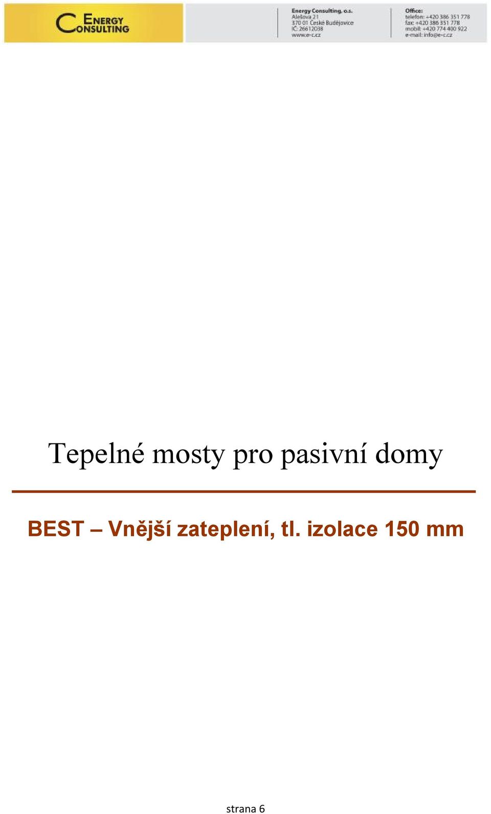 Vnější zateplení, tl.