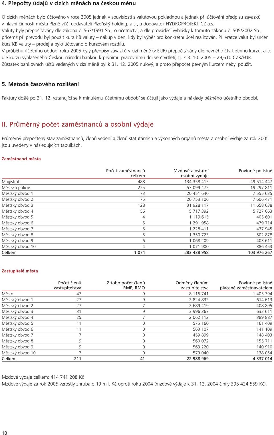505/2002 Sb., pfiiãemï pfii pfievodu byl pouïit kurz KB valuty nákup v den, kdy byl v bûr pro konkrétní úãel realizován.