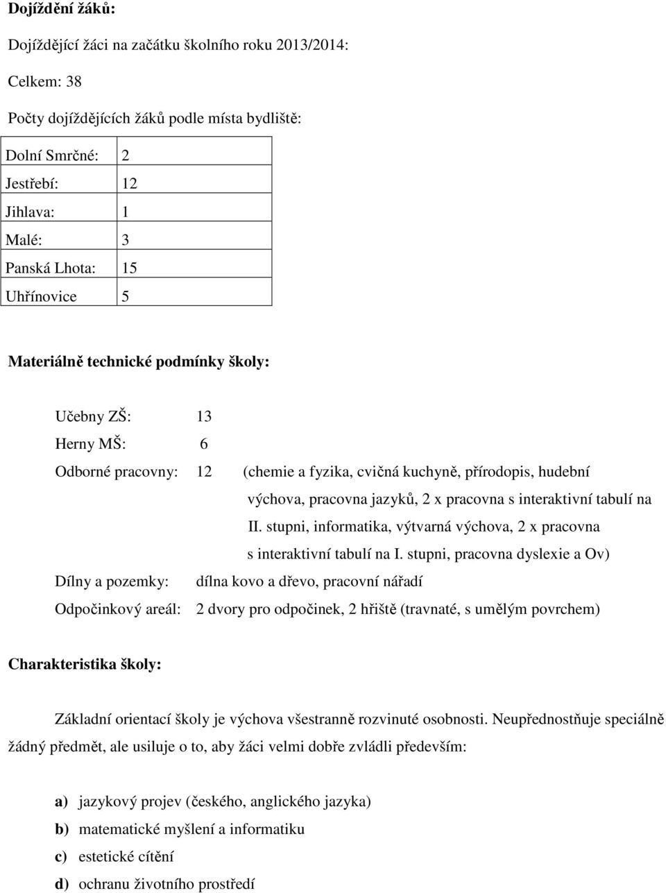 interaktivní tabulí na II. stupni, informatika, výtvarná výchova, 2 x pracovna s interaktivní tabulí na I.