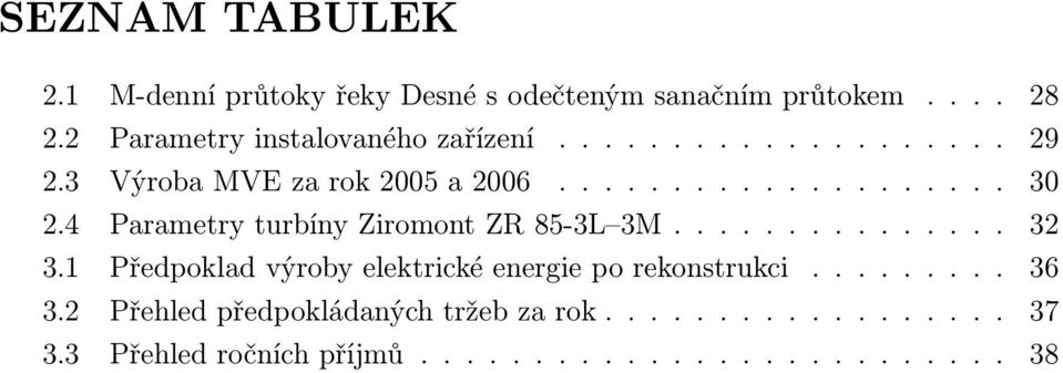 4 Parametry turbíny Ziromont ZR 85-3L 3M............... 32 3.