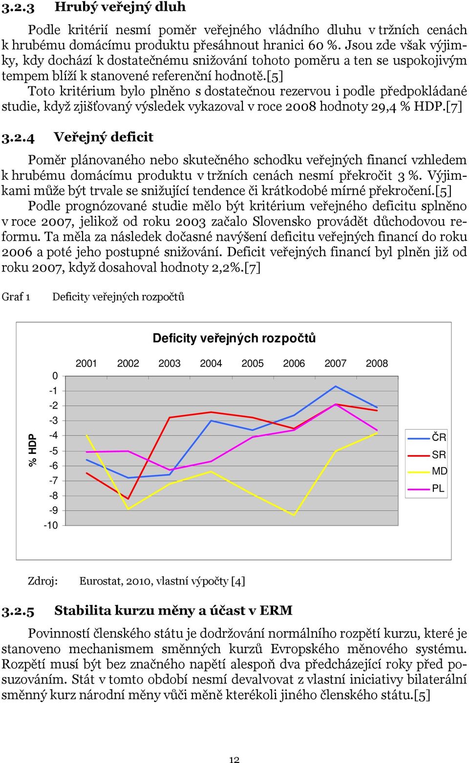 [5] Toto kritérium bylo plněno s dostatečnou rezervou i podle předpokládané studie, když zjišťovaný výsledek vykazoval v roce 20