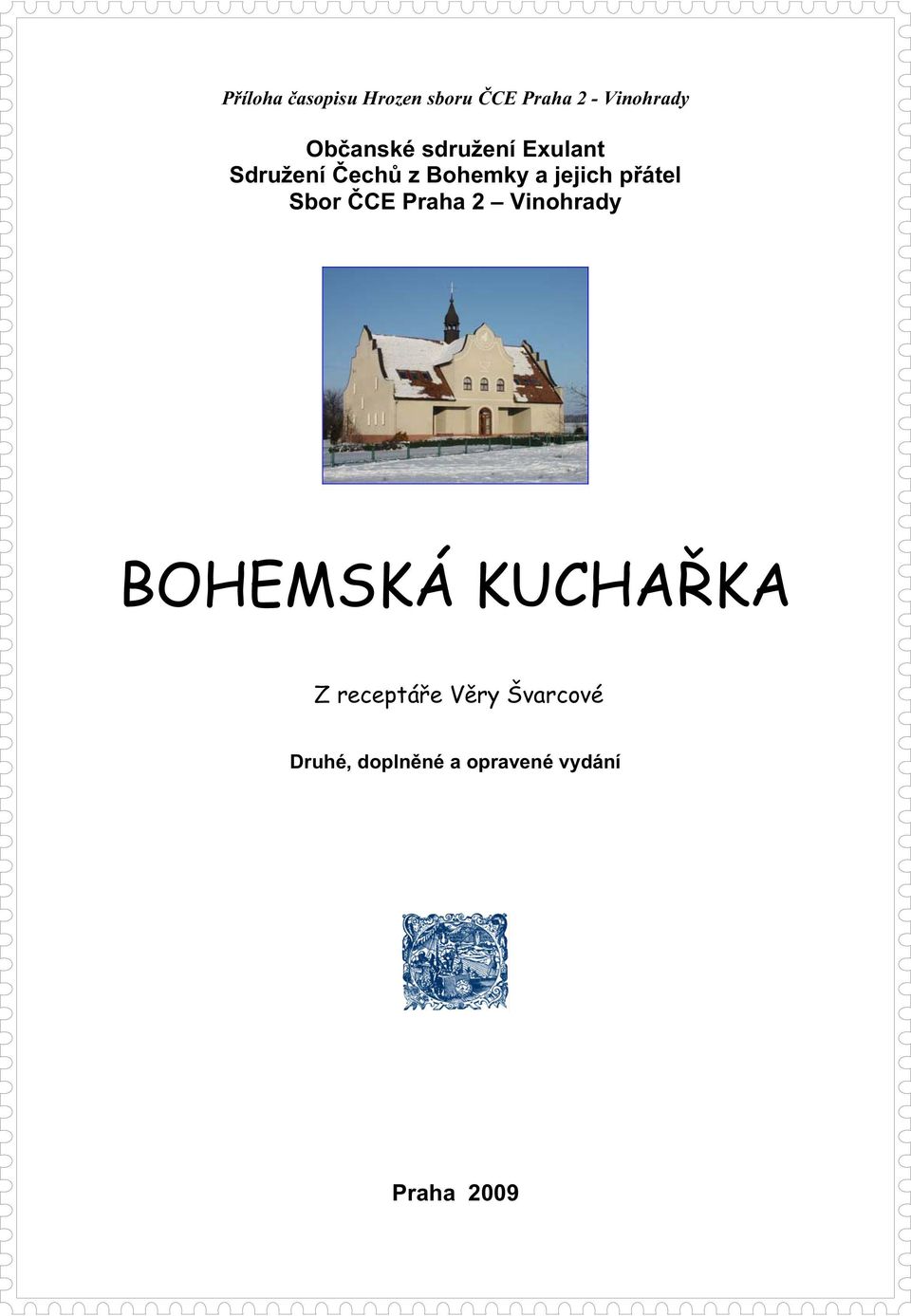 átel Sbor CE Praha 2 Vinohrady BOHEMSKÁ KUCHA KA Z
