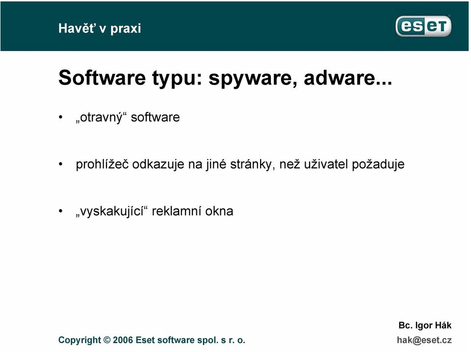 odkazuje na jiné stránky, než