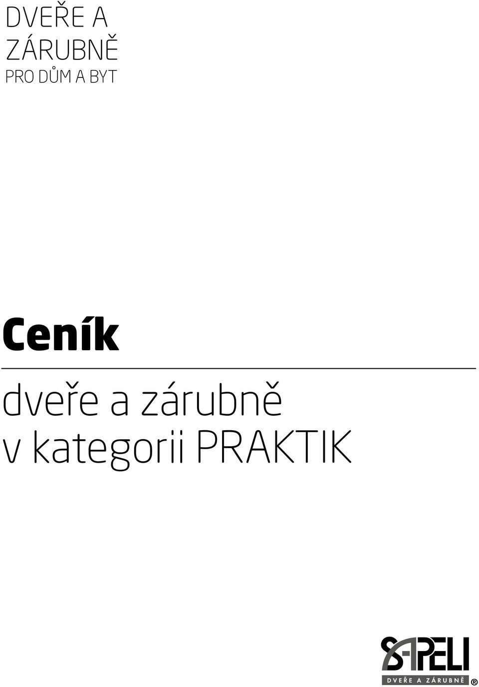 Ceník dveře a