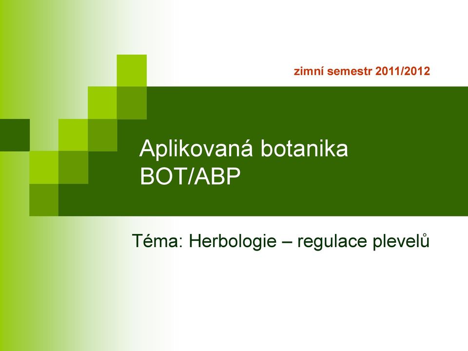 botanika BOT/ABP