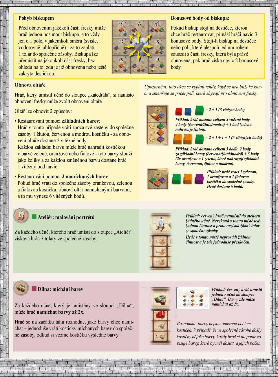 Obnova oltáře Hráč, který umístil učně do sloupce katedrála, si namísto obnovení fresky může zvolit obnovení oltáře.