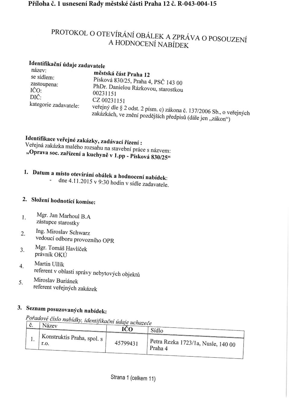městské části