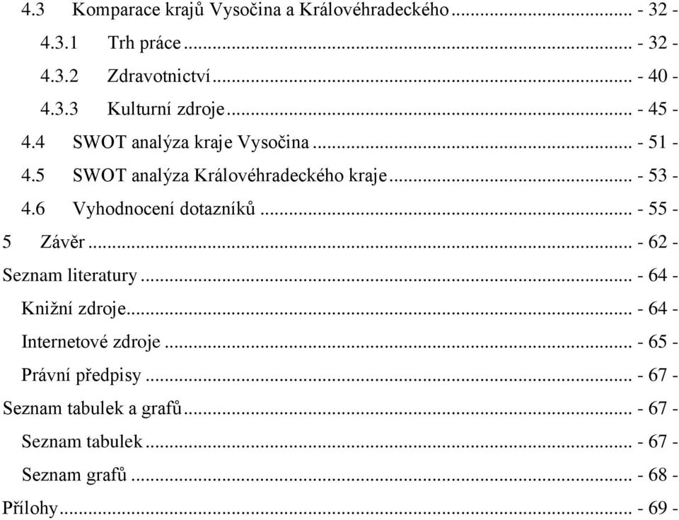 6 Vyhodnocení dotazníků... - 55-5 Závěr... - 62 - Seznam literatury... - 64 - Kniţní zdroje... - 64 - Internetové zdroje.