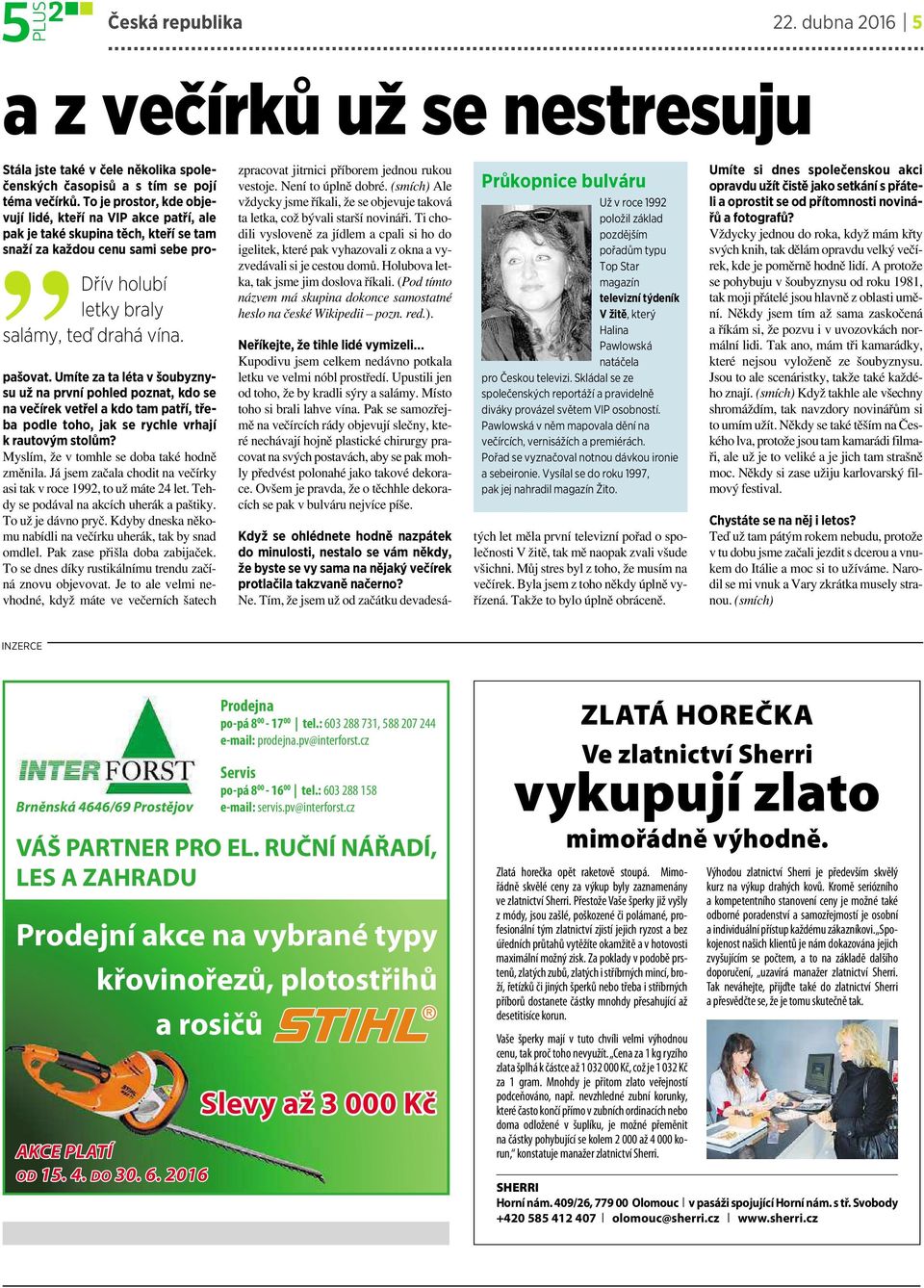 Umíte zataléta v šoubyznysu už na první pohled poznat, kdo se na večírek vetřel akdo tam patří, třeba podle toho, jak se rychle vrhají krautovým stolům? Myslím, že v tomhle se doba také hodně změnila.