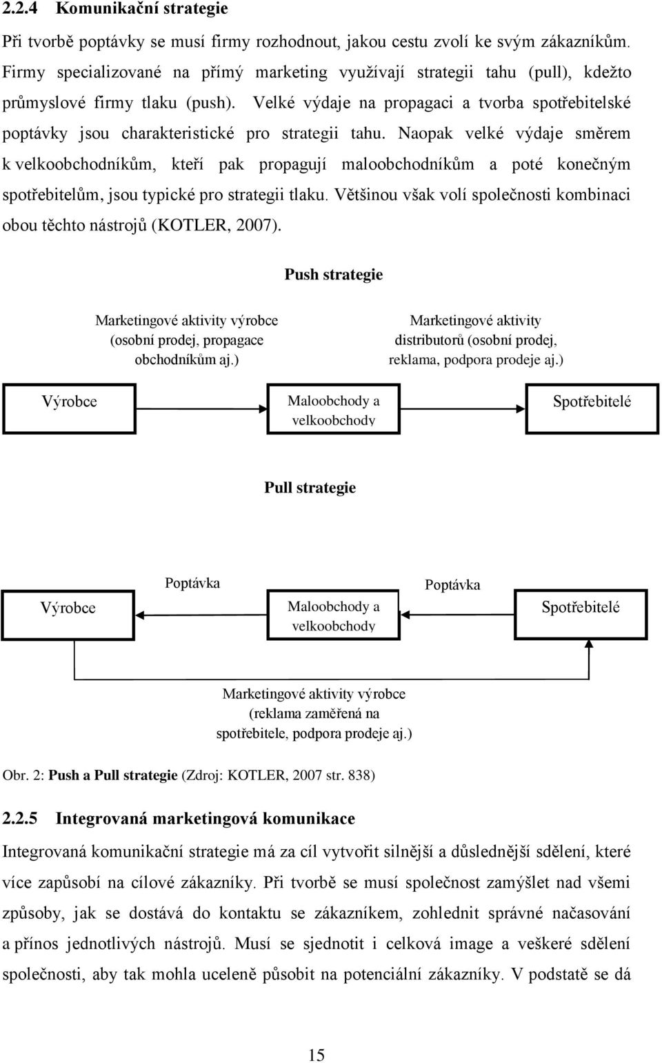 Velké výdaje na propagaci a tvorba spotřebitelské poptávky jsou charakteristické pro strategii tahu.