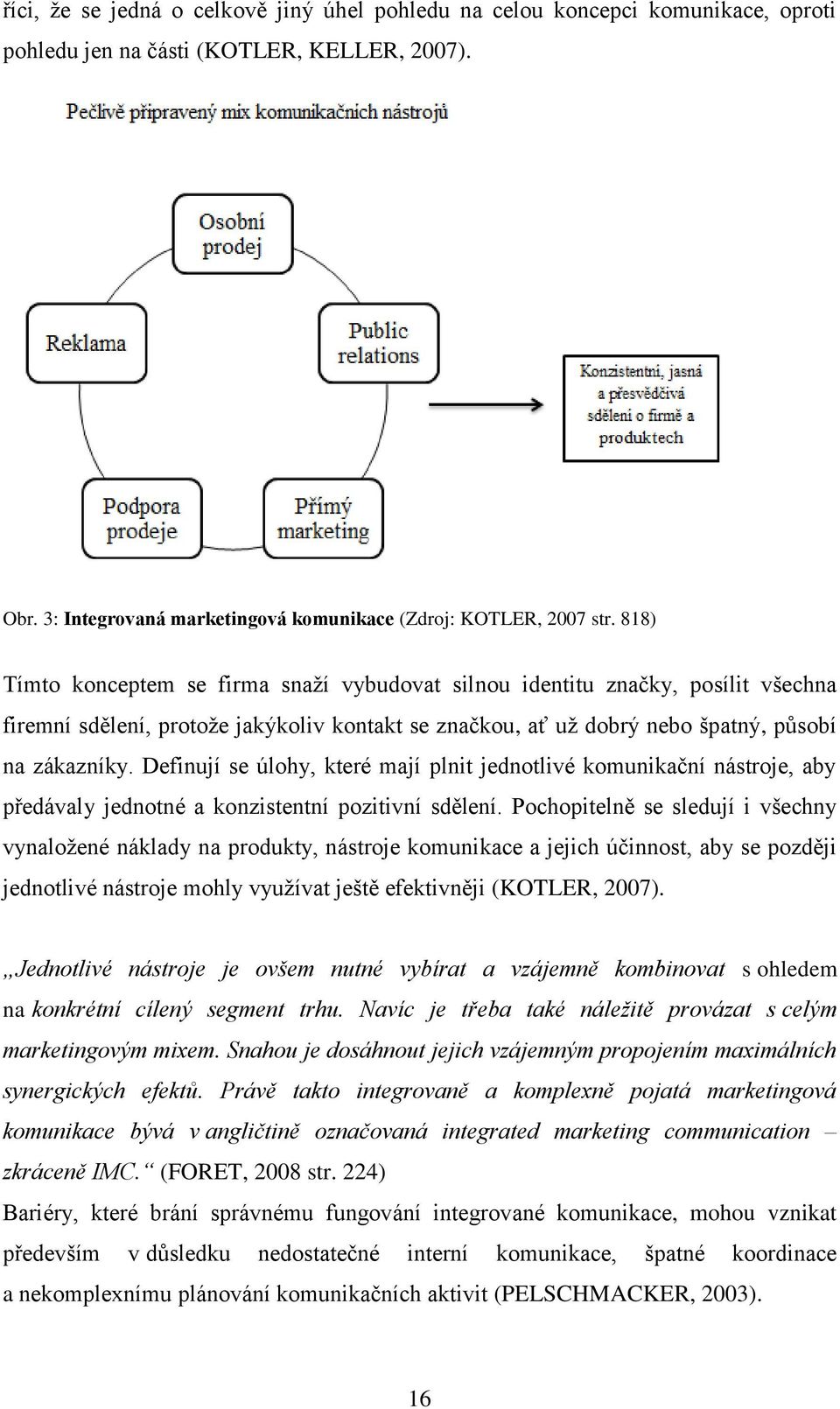 Definují se úlohy, které mají plnit jednotlivé komunikační nástroje, aby předávaly jednotné a konzistentní pozitivní sdělení.