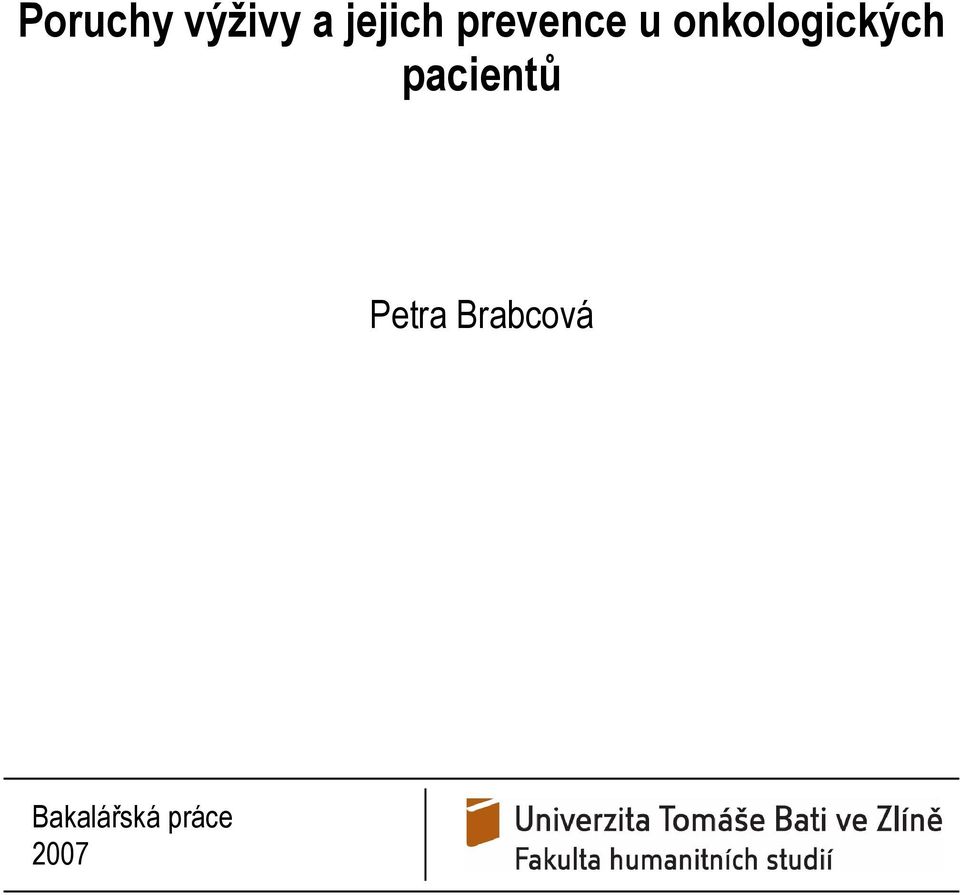 onkologických pacientů