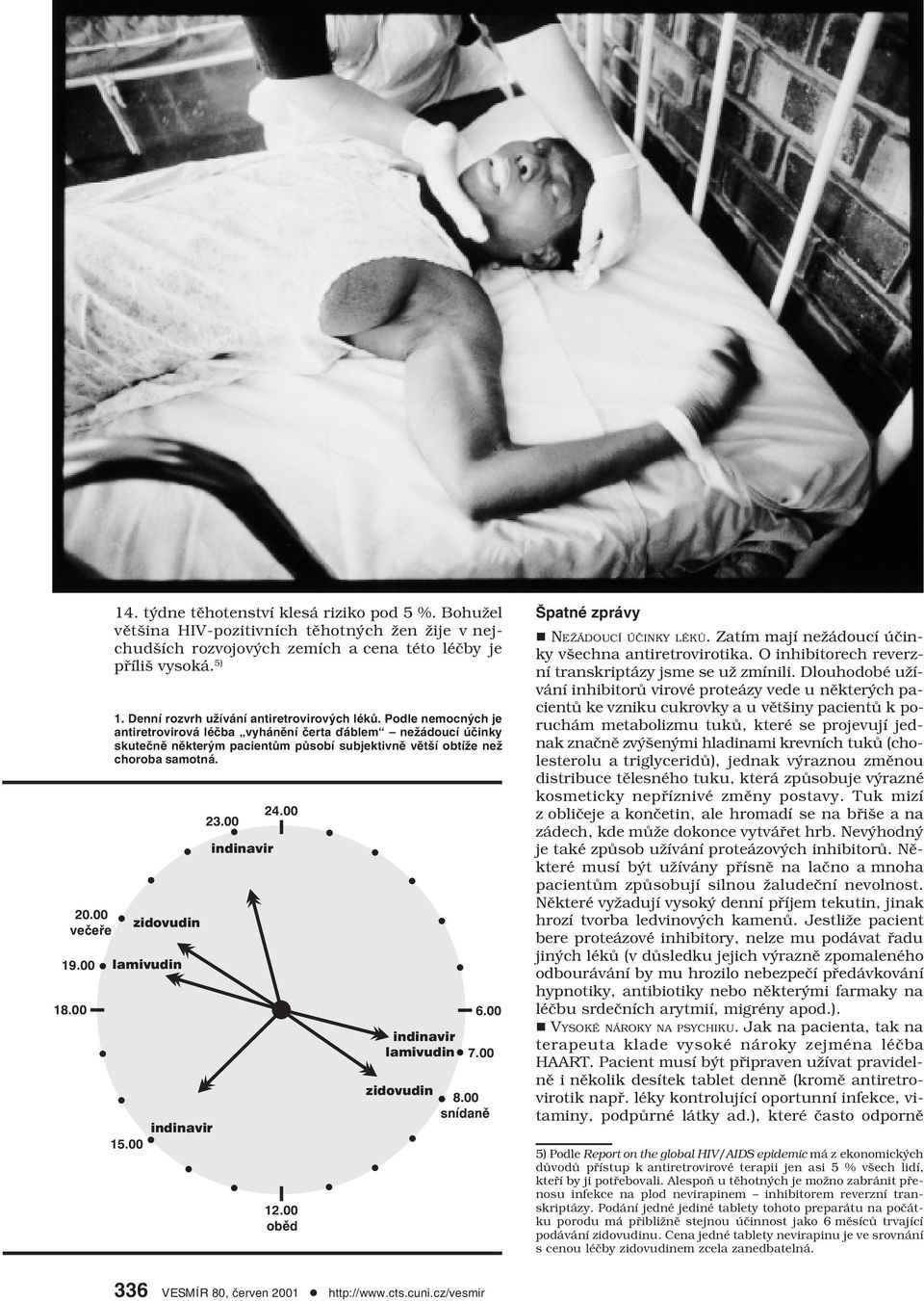 Podle nemocných je antiretrovirová léčba vyhánění čerta ďáblem nežádoucí účinky skutečně některým pacientům působí subjektivně větší obtíže než choroba samotná. zidovudin lamivudin indinavir 15.00 23.