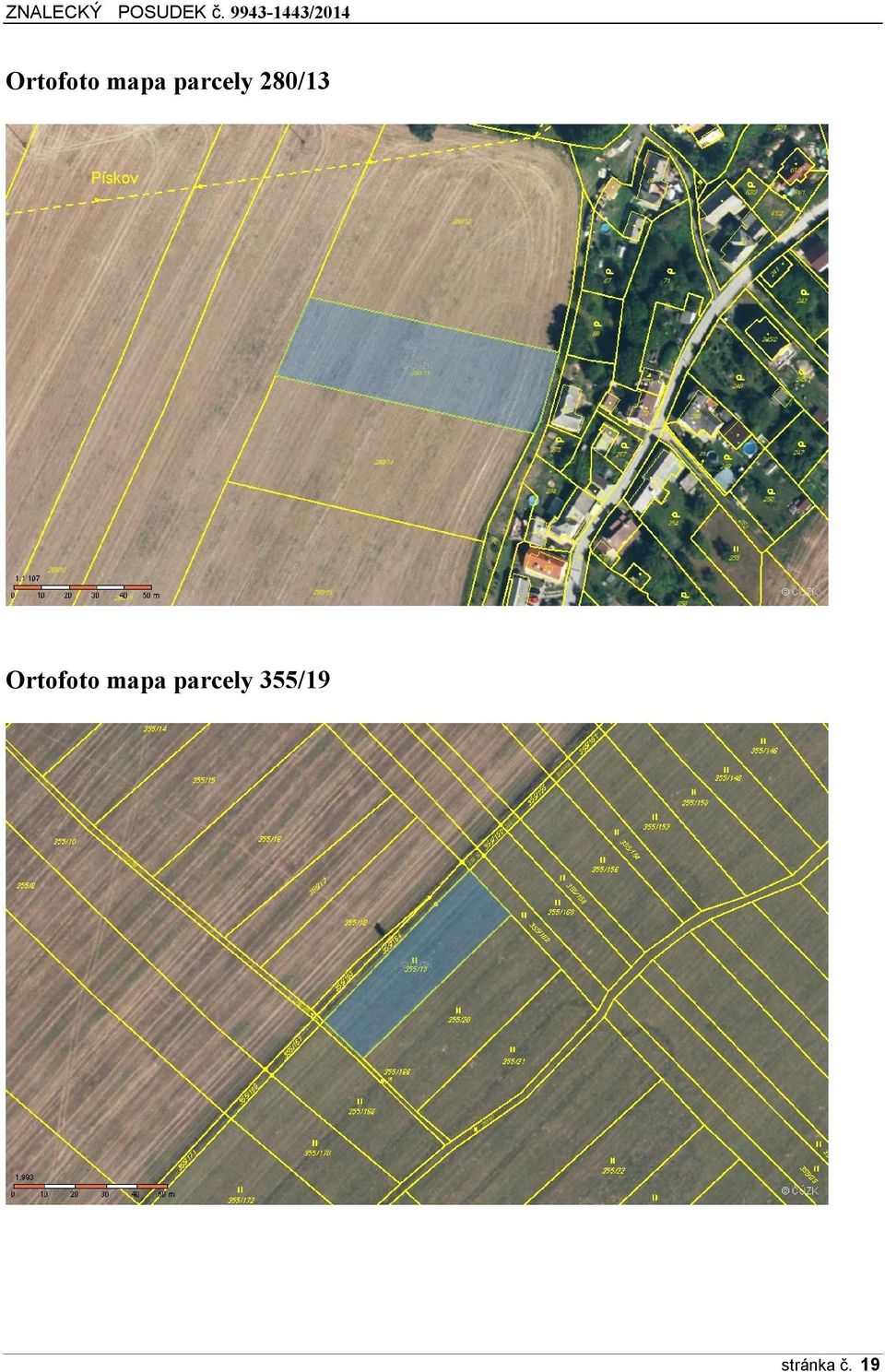 mapa parcely 280/13