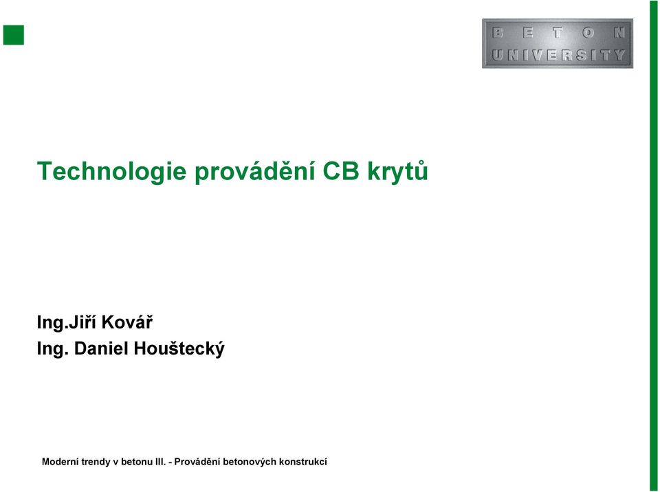 krytů Ing.