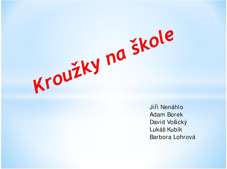 Vošický Lukáš