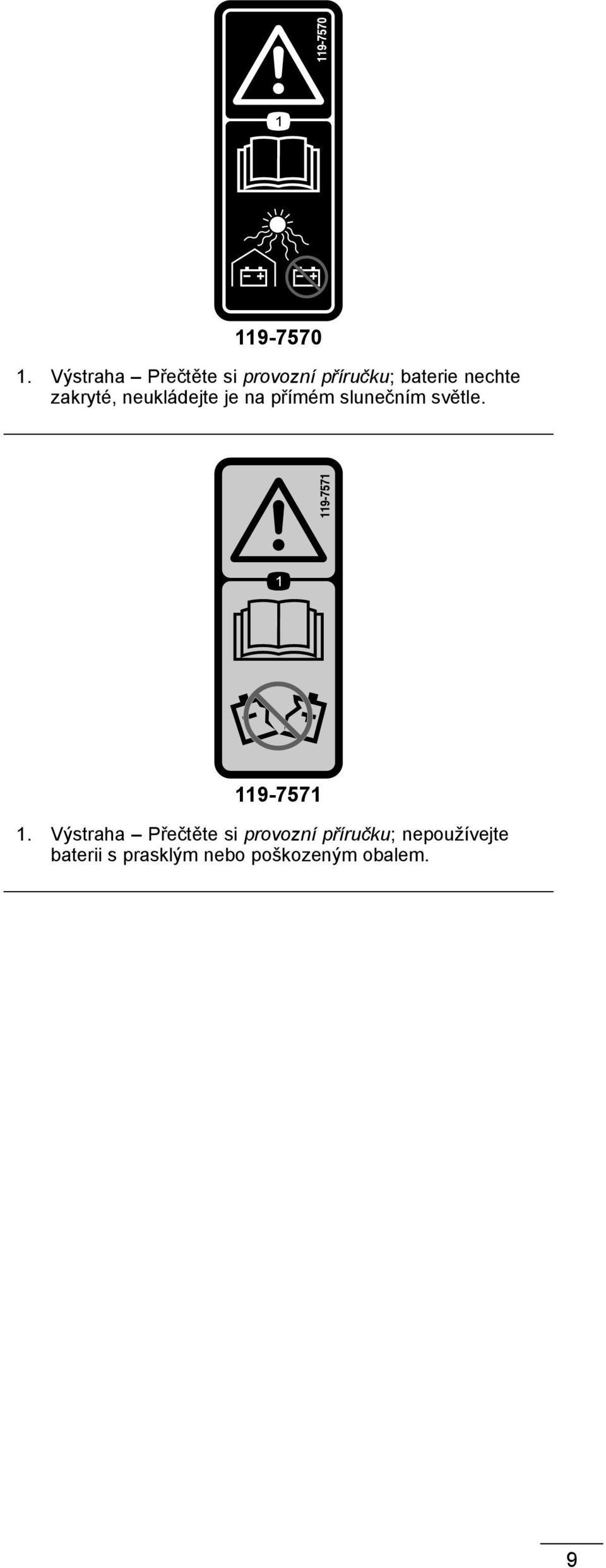 zakryté, neukládejte je na přímém slunečním světle.