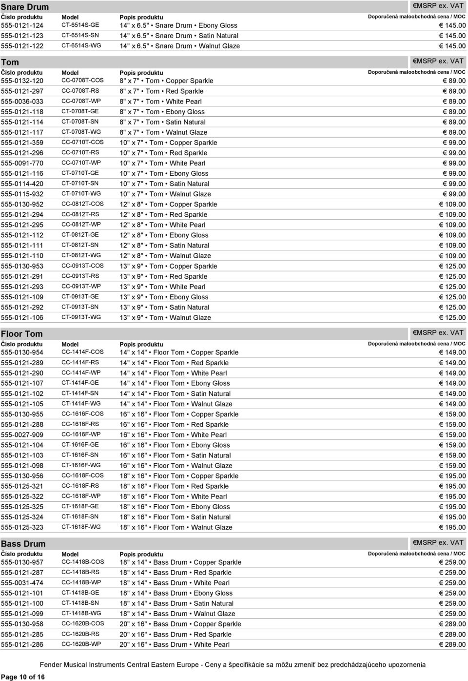 00 555-0121-297 CC-0708T-RS 555-0036-033 CC-0708T-WP 555-0121-118 CT-0708T-GE 555-0121-114 CT-0708T-SN 555-0121-117 CT-0708T-WG 555-0121-359 CC-0710T-COS 555-0121-296 CC-0710T-RS 555-0091-770