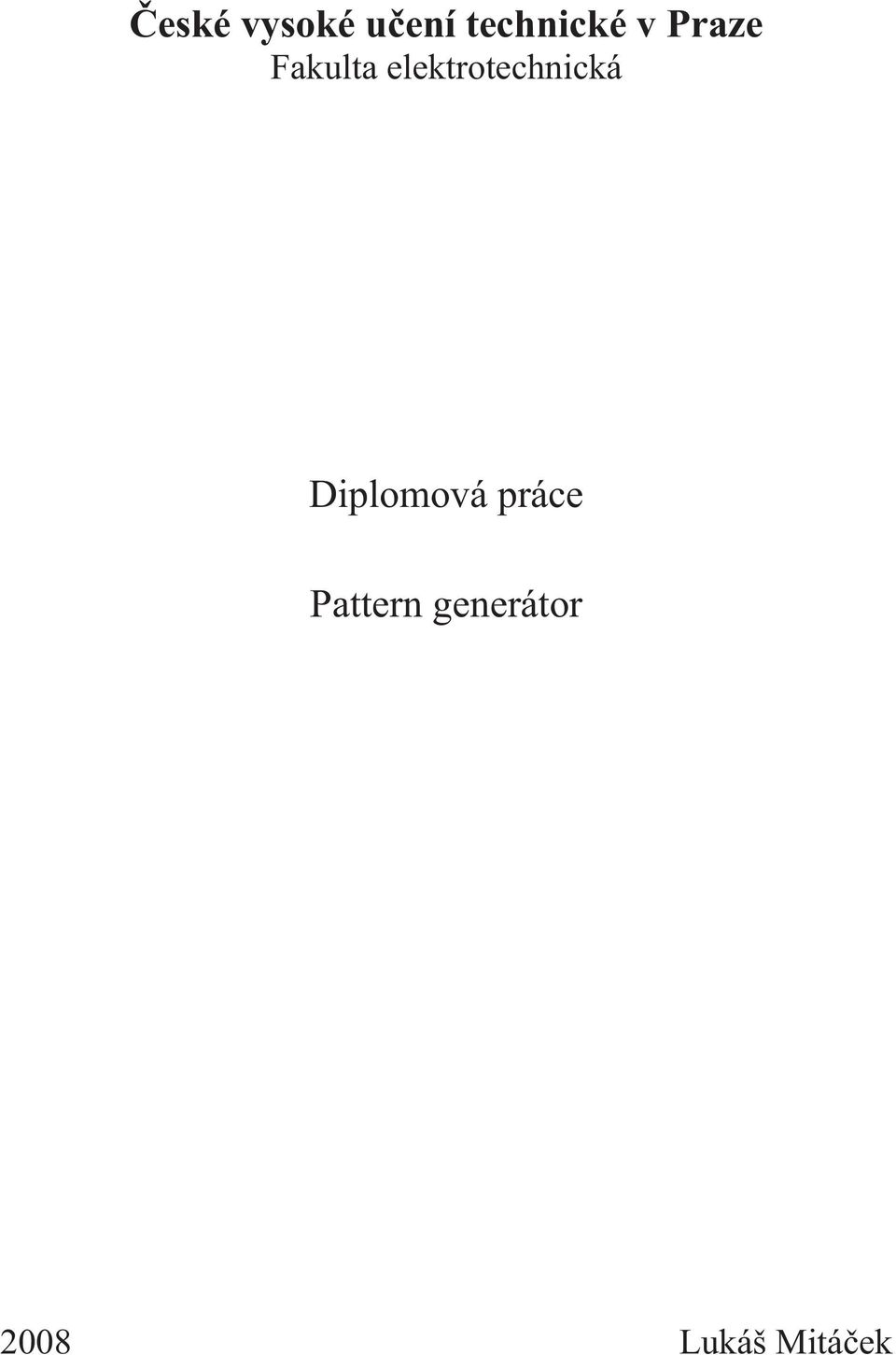 elektrotechnická Diplomová