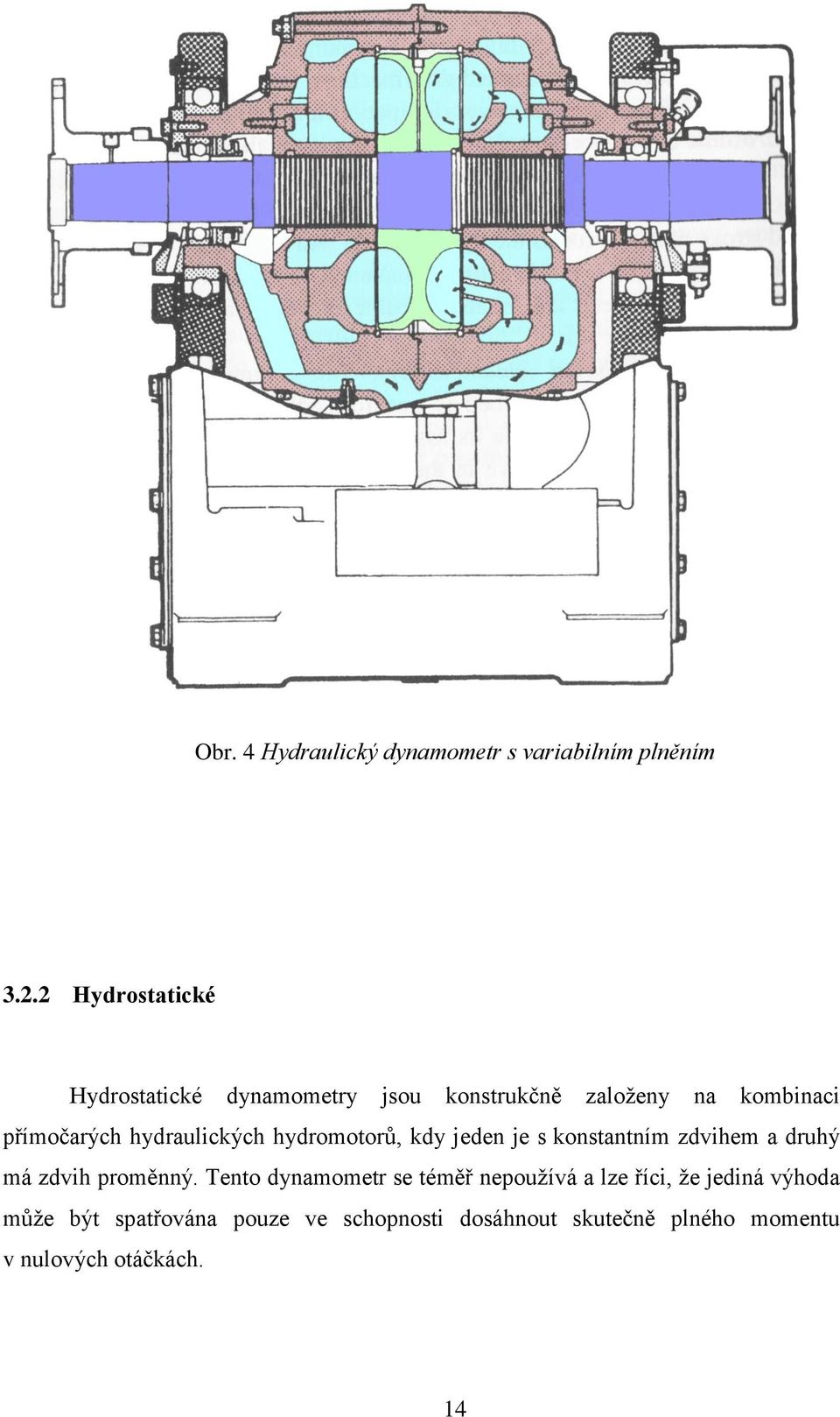 hydraulických hydromotorů, kdy jeden je s konstantním zdvihem a druhý má zdvih proměnný.