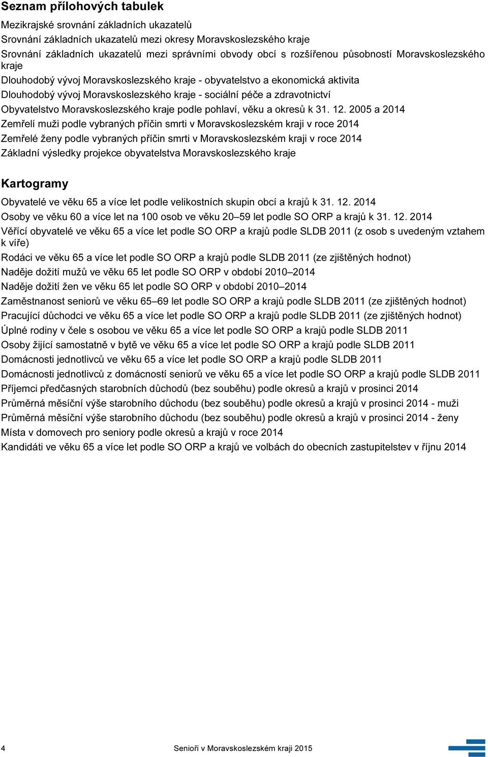 Obyvatelstvo Moravskoslezského kraje podle pohlaví, věku a okresů k 31. 12.