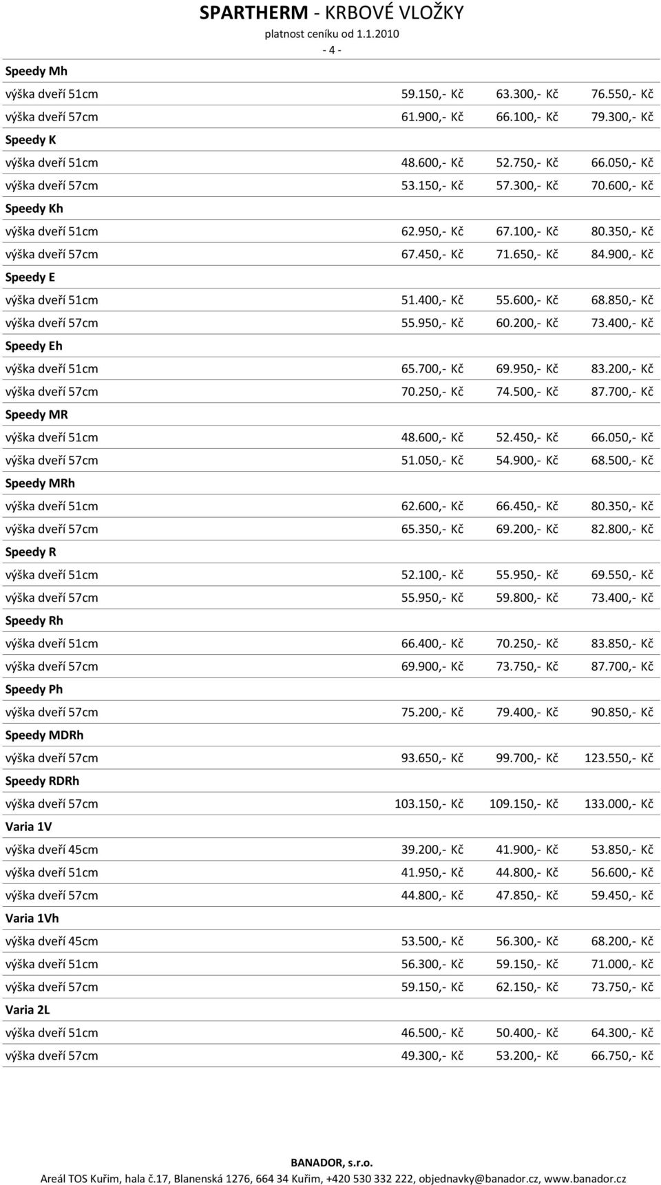 500,- Kč 87.700,- Kč Speedy MR 48.600,- Kč 52.450,- Kč 66.050,- Kč 51.050,- Kč 54.900,- Kč 68.500,- Kč Speedy MRh 62.600,- Kč 66.450,- Kč 80.350,- Kč 65.350,- Kč 69.200,- Kč 82.800,- Kč Speedy R 52.