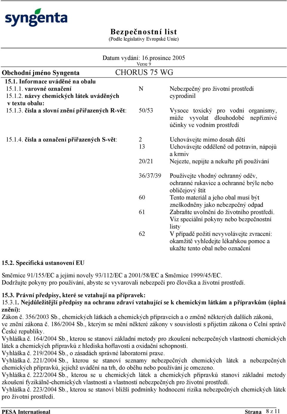 čísla a označení přiřazených S-vět: 2 