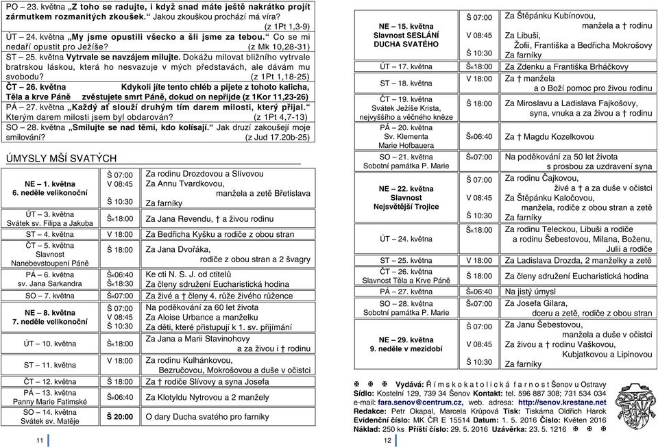 Dokážu milovat bližního vytrvale bratrskou láskou, která ho nesvazuje v mých představách, ale dávám mu svobodu? (z 1Pt 1,18-25) ČT 26.