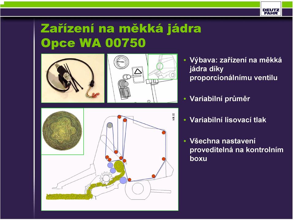 ventilu Variabilní průměr Variabilní lisovací