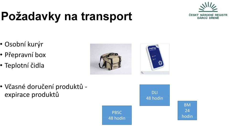 doručení produktů expirace produktů