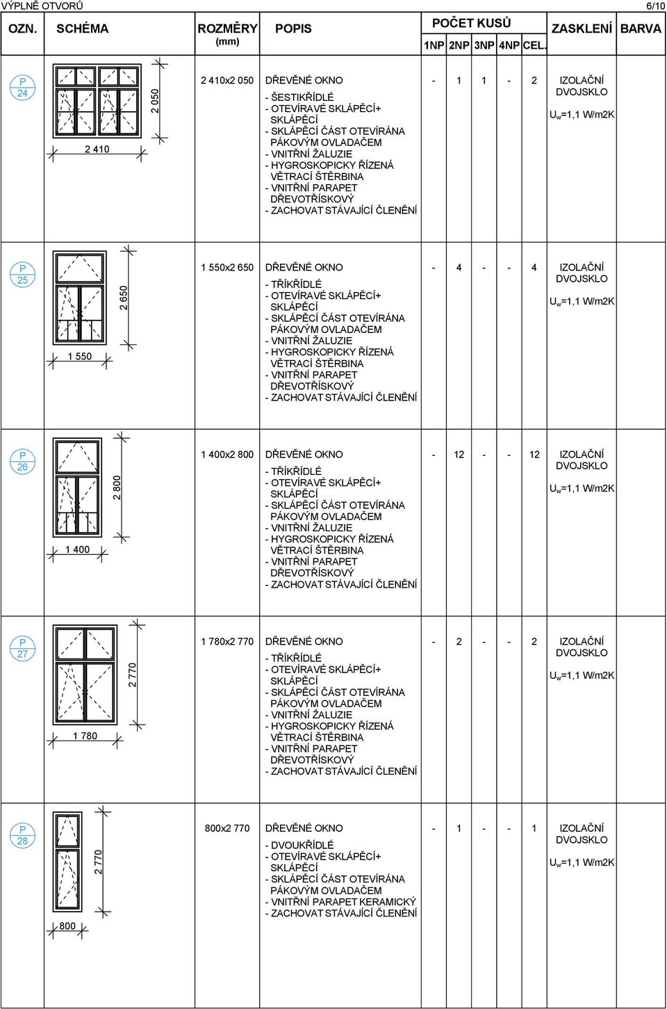 OKNO - OTEVÍRAVÉ SKLÁĚCÍ+ SKLÁĚCÍ - SKLÁĚCÍ ČÁST OTEVÍRÁNA ÁKOVÝM OVLADAČEM - HYGROSKOICKY ŘÍZENÁ - VNITŘNÍ ARAET - 4 - - 4 26 1 400 1 400x2 800 DŘEVĚNÉ OKNO - OTEVÍRAVÉ SKLÁĚCÍ+ SKLÁĚCÍ - SKLÁĚCÍ