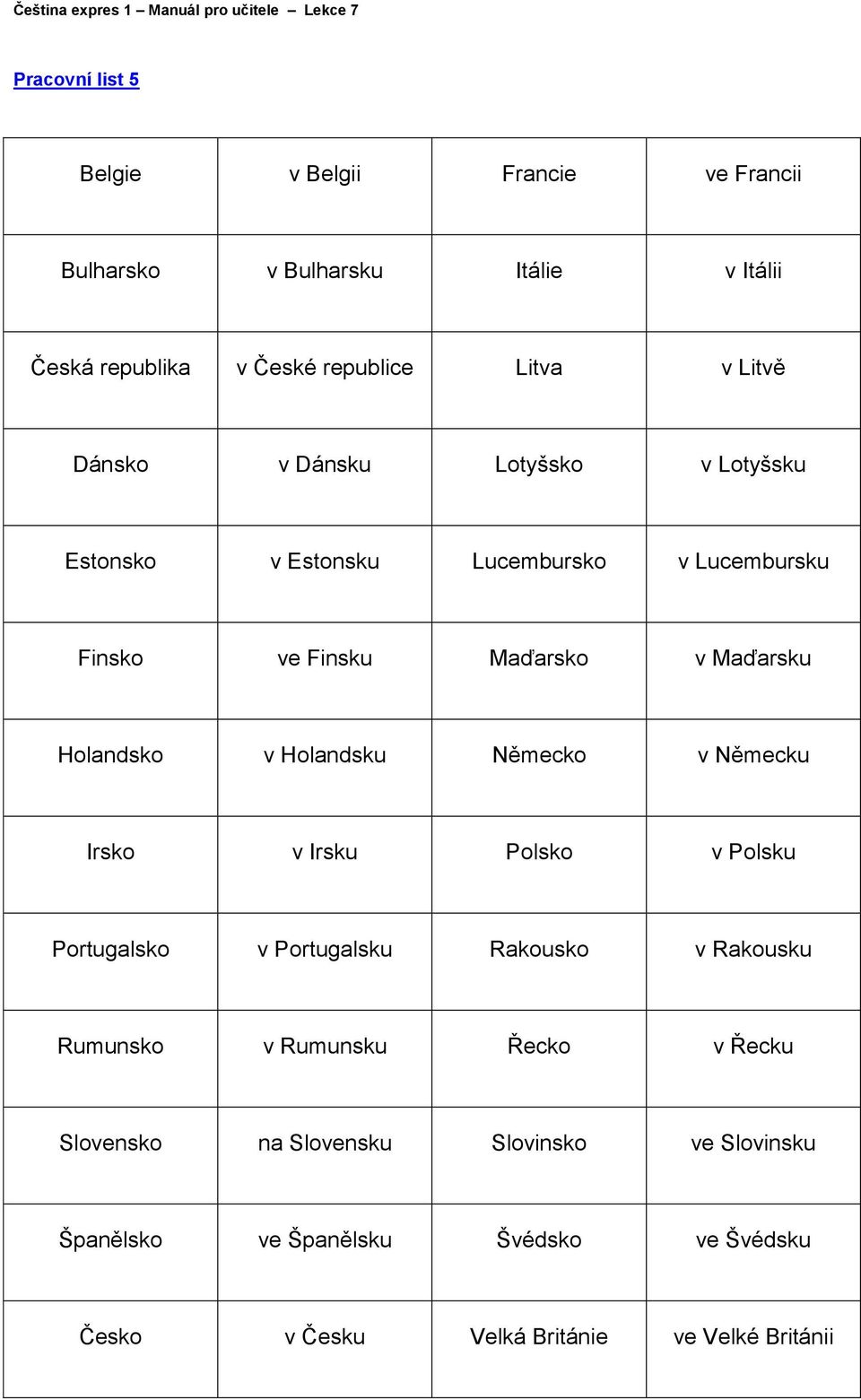 v Holandsku Německo v Německu Irsko v Irsku Polsko v Polsku Portugalsko v Portugalsku Rakousko v Rakousku Rumunsko v Rumunsku Řecko v