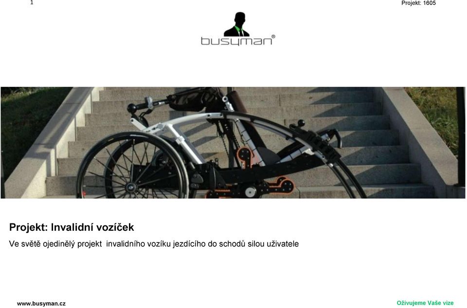 projekt invalidního vozíku