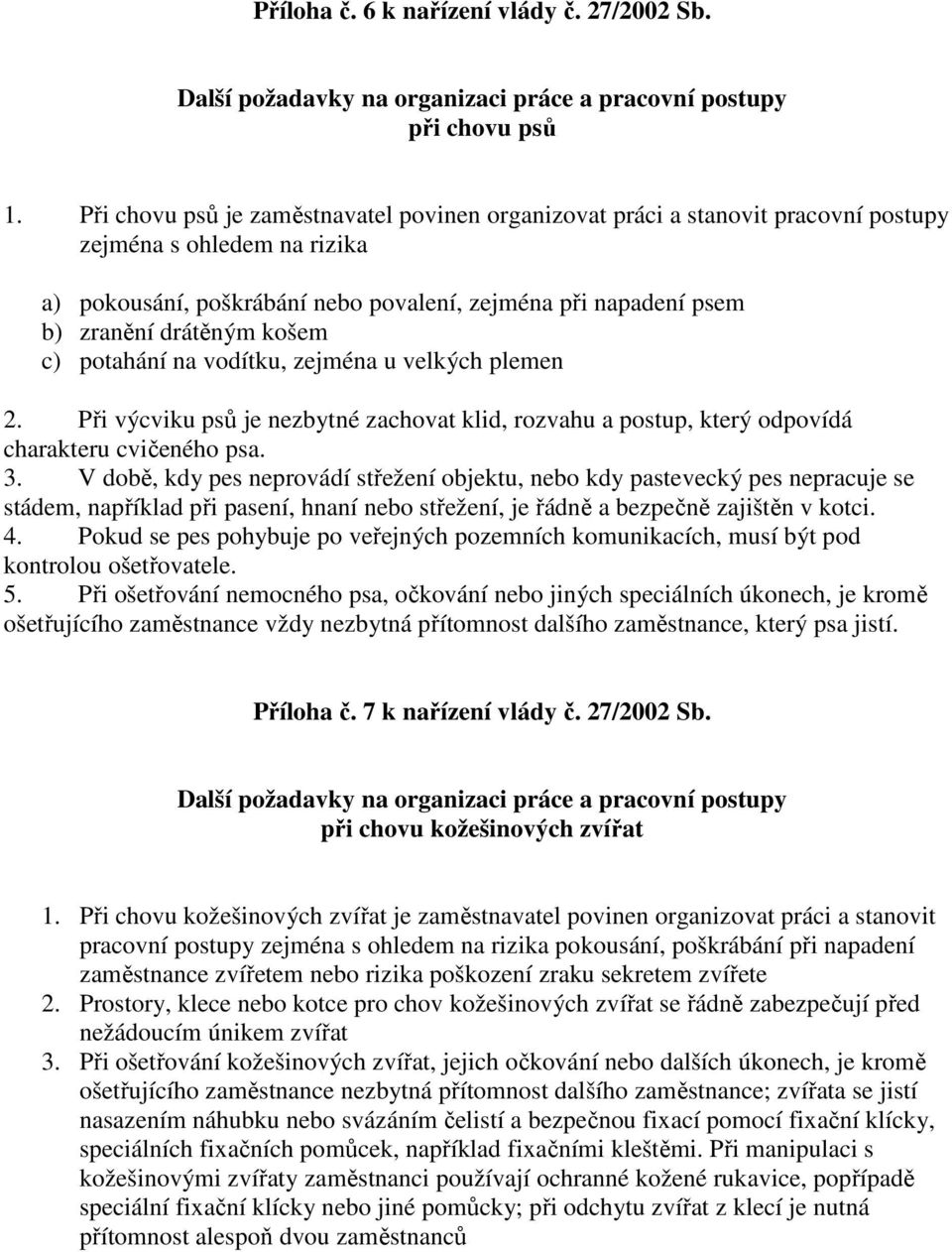 košem c) potahání na vodítku, zejména u velkých plemen 2. Při výcviku psů je nezbytné zachovat klid, rozvahu a postup, který odpovídá charakteru cvičeného psa. 3.