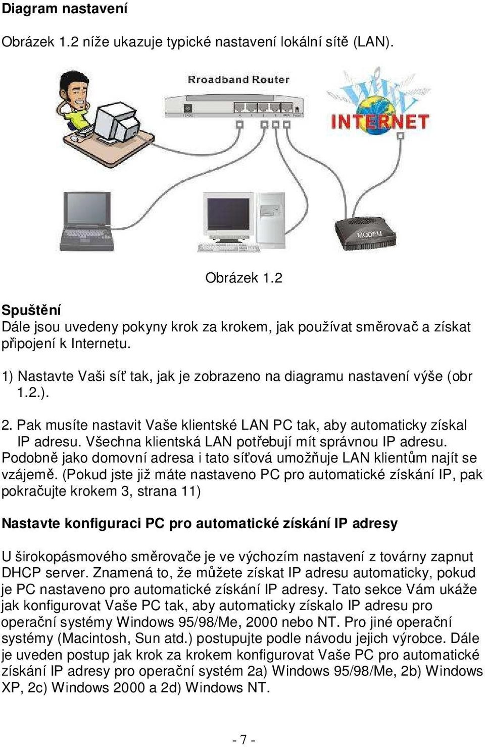 Všechna klientská LAN potřebují mít správnou IP adresu. Podobně jako domovní adresa i tato síťová umožňuje LAN klientům najít se vzájemě.