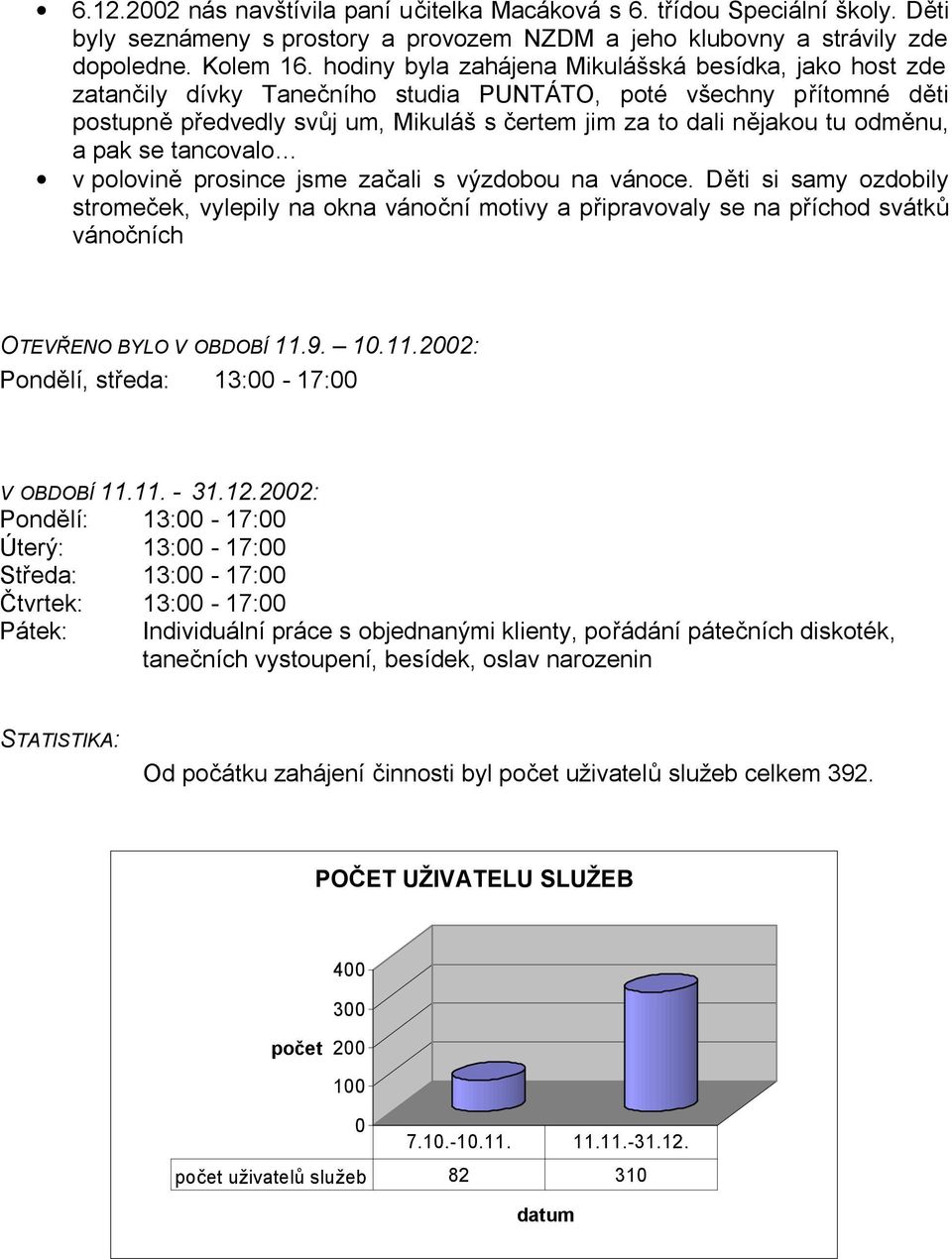 odměnu, a pak se tancovalo v polovině prosince jsme začali s výzdobou na vánoce.