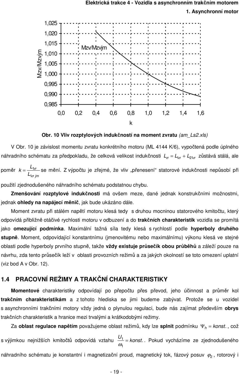 Z výpočtu je zřejmé, že vliv přeeseí sttorové iukčosti epůsobí při L σ jm použití zjeoušeého áhrího schémtu posttou chybu.