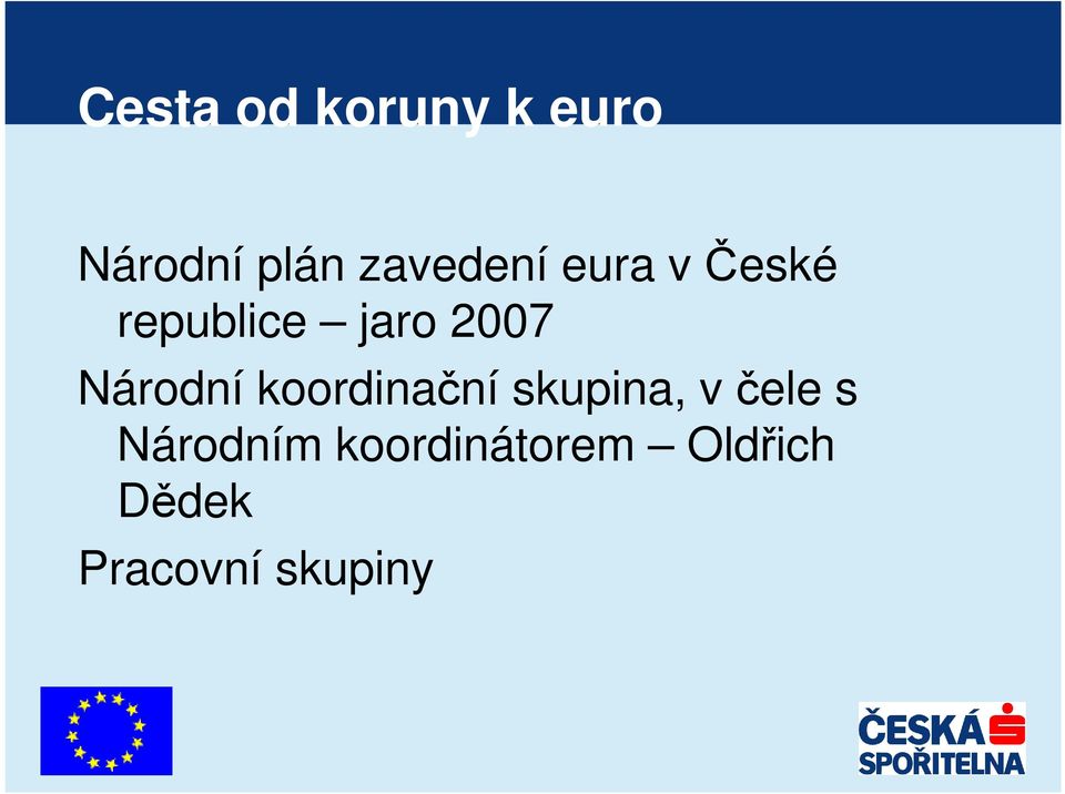 Národní koordinační skupina, v čele s