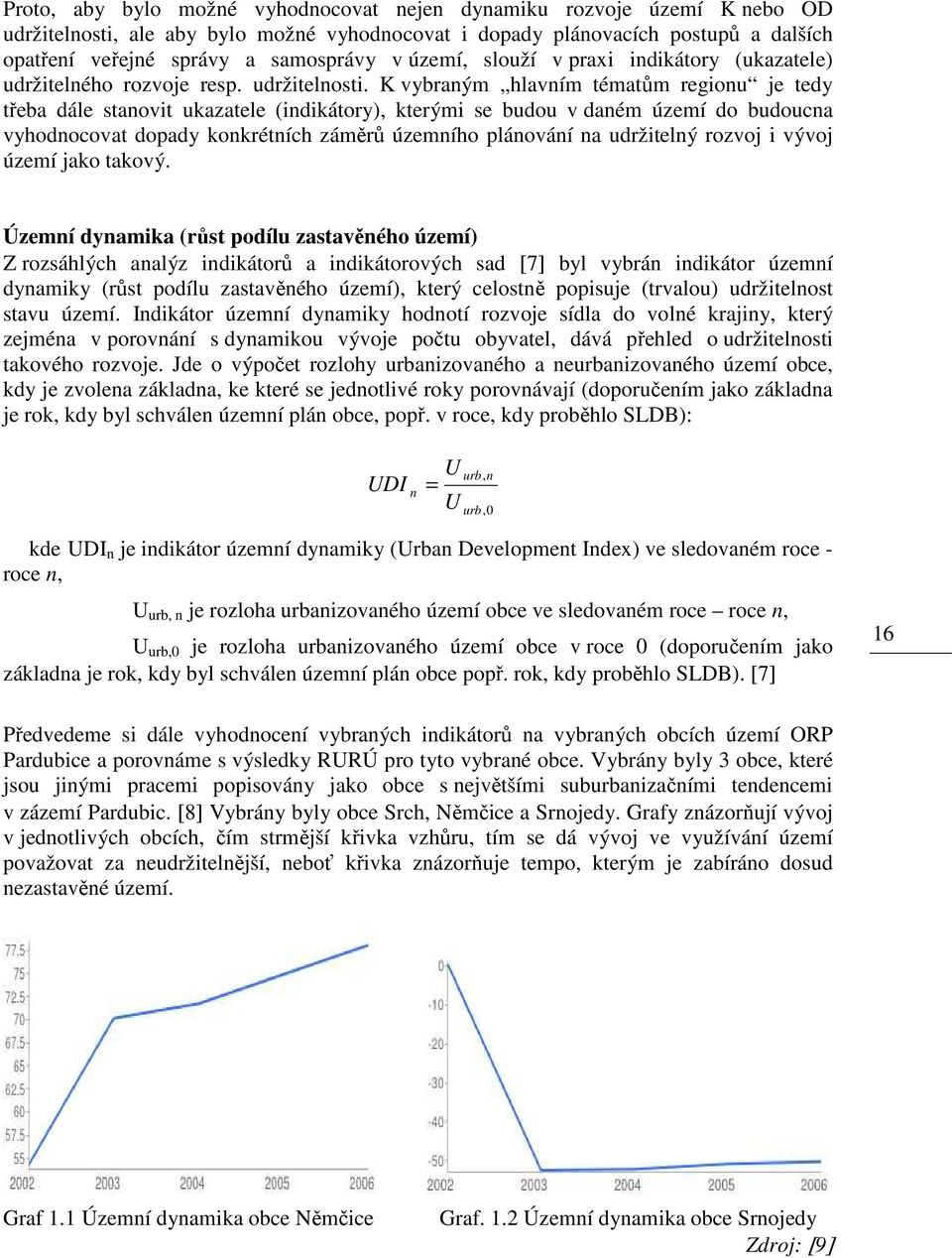 K vybraným hlavním tématům regionu je tedy třeba dále stanovit ukazatele (indikátory), kterými se budou v daném území do budoucna vyhodnocovat dopady konkrétních záměrů územního plánování na