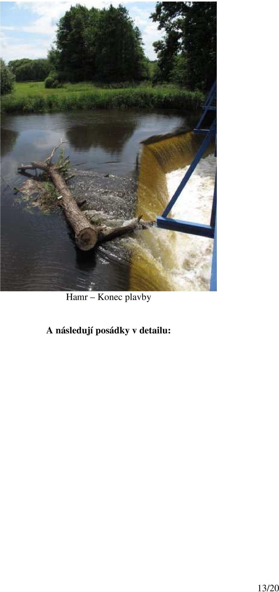 následují
