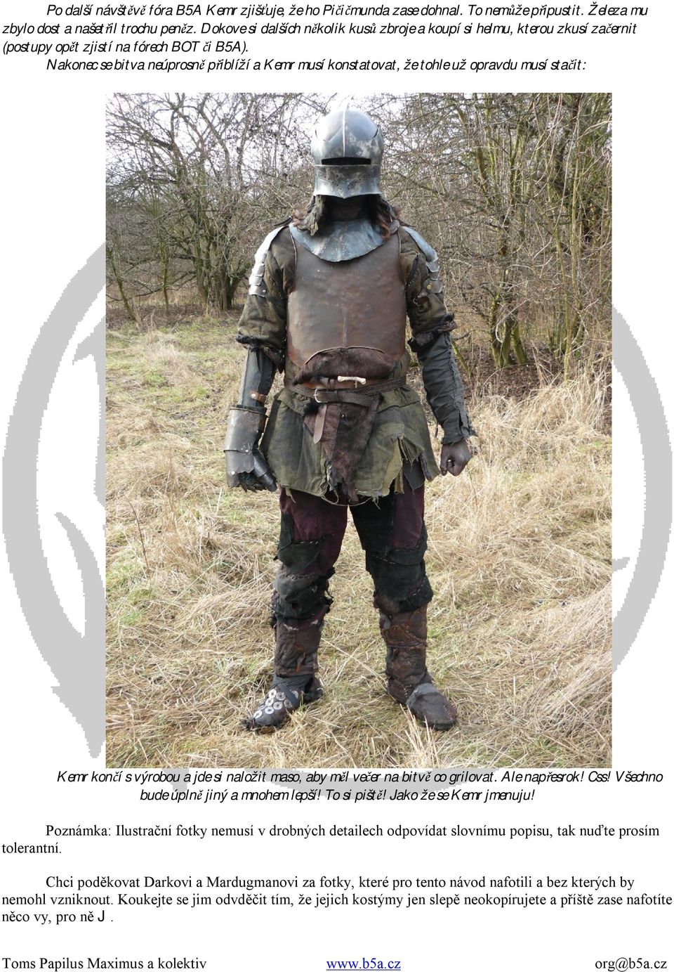 Návrh kostýmu. Sepsal: Tomš Papilus Maximus - PDF Free Download
