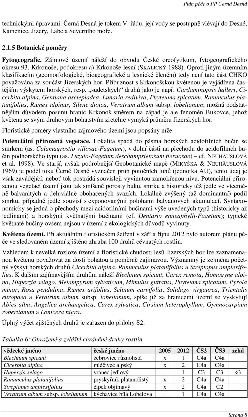 Oproti jiným územním klasifikacím (geomorfologické, biogeografické a lesnické členění) tedy není tato část CHKO považována za součást Jizerských hor.