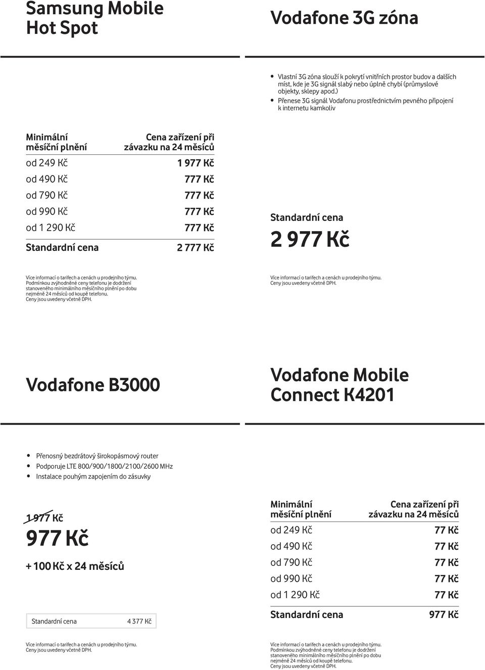 ) Přenese 3G signál Vodafonu prostřednictvím pevného připojení k internetu kamkoliv 1 9 7 7 7 7 2 7 2 9 Vodafone