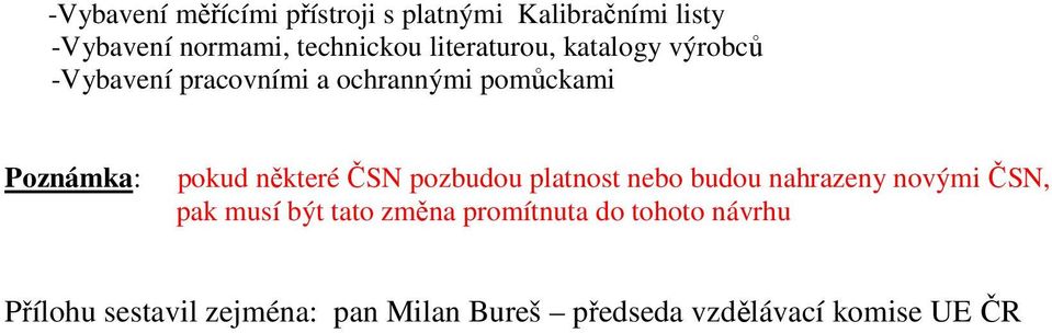 některé ČSN pozbudou platnost nebo budou nahrazeny novými ČSN, pak musí být tato změna