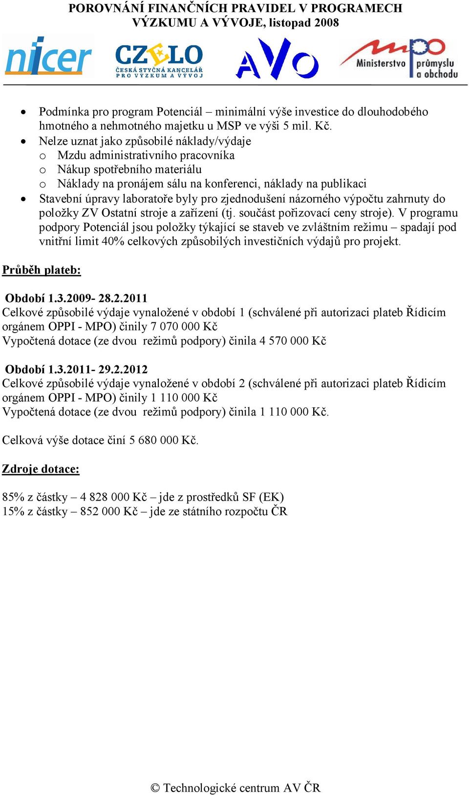 byly pro zjednodušení názorného výpočtu zahrnuty do položky ZV Ostatní stroje a zařízení (tj. součást pořizovací ceny stroje).