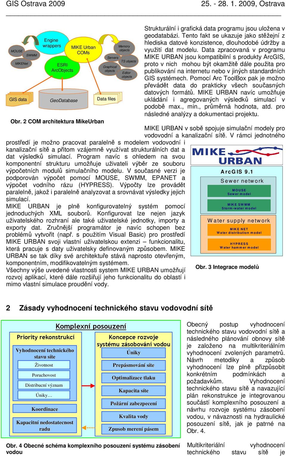 Data zpracovaná v programu MIKE URBAN jsou kompatibilní s produkty ArcGIS, proto v nich mohou být okamžitě dále použita pro publikování na internetu nebo v jiných standardních GIS systémech.